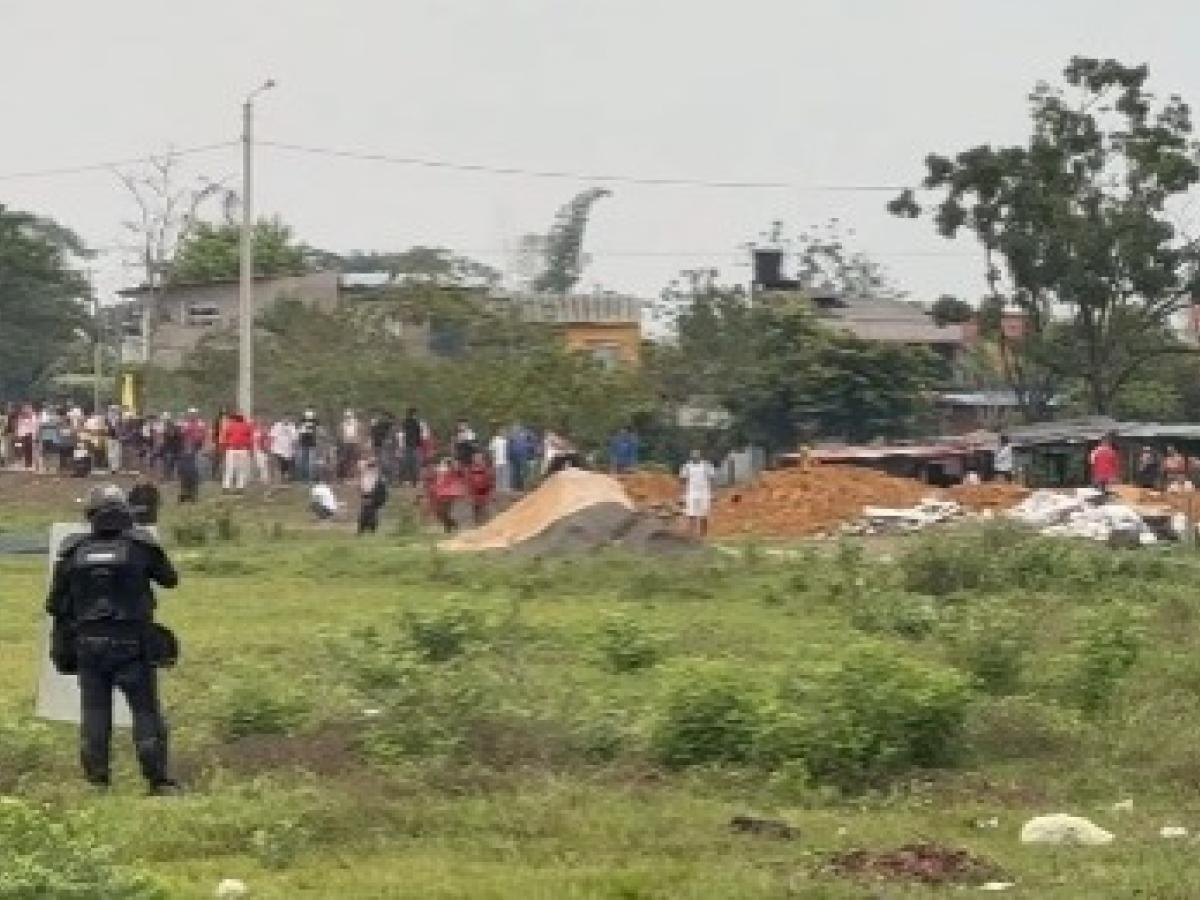 Villavicencio: Denuncian uso desproporcionado de la fuerza en desalojo de familias vulnerables