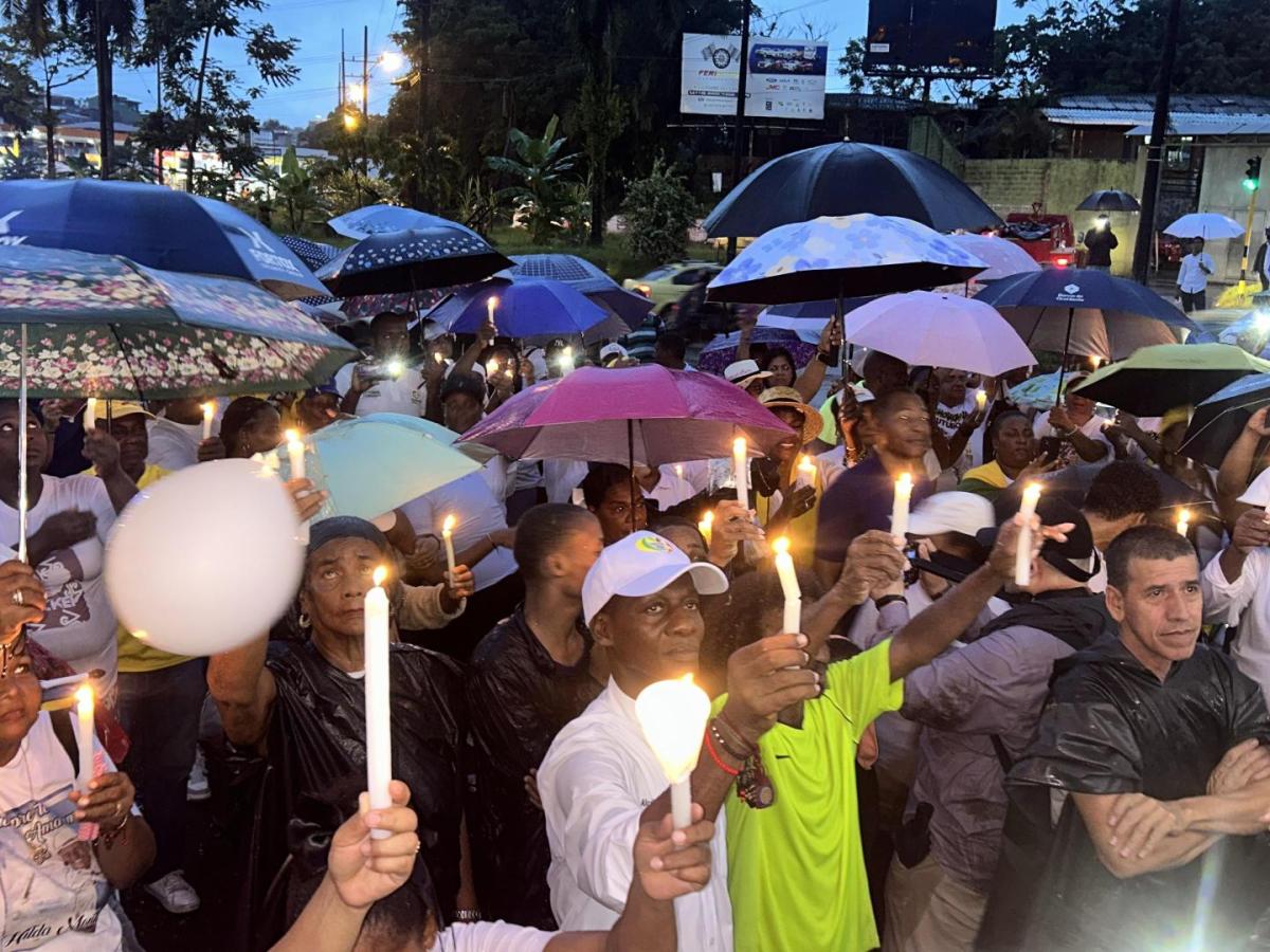 Marcha en Buenaventura por la paz