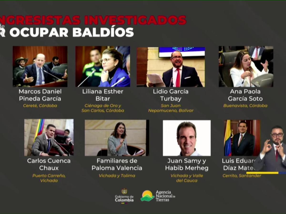 Acaparamiento de tierras en Colombia por congresistas: denuncia Gobierno 