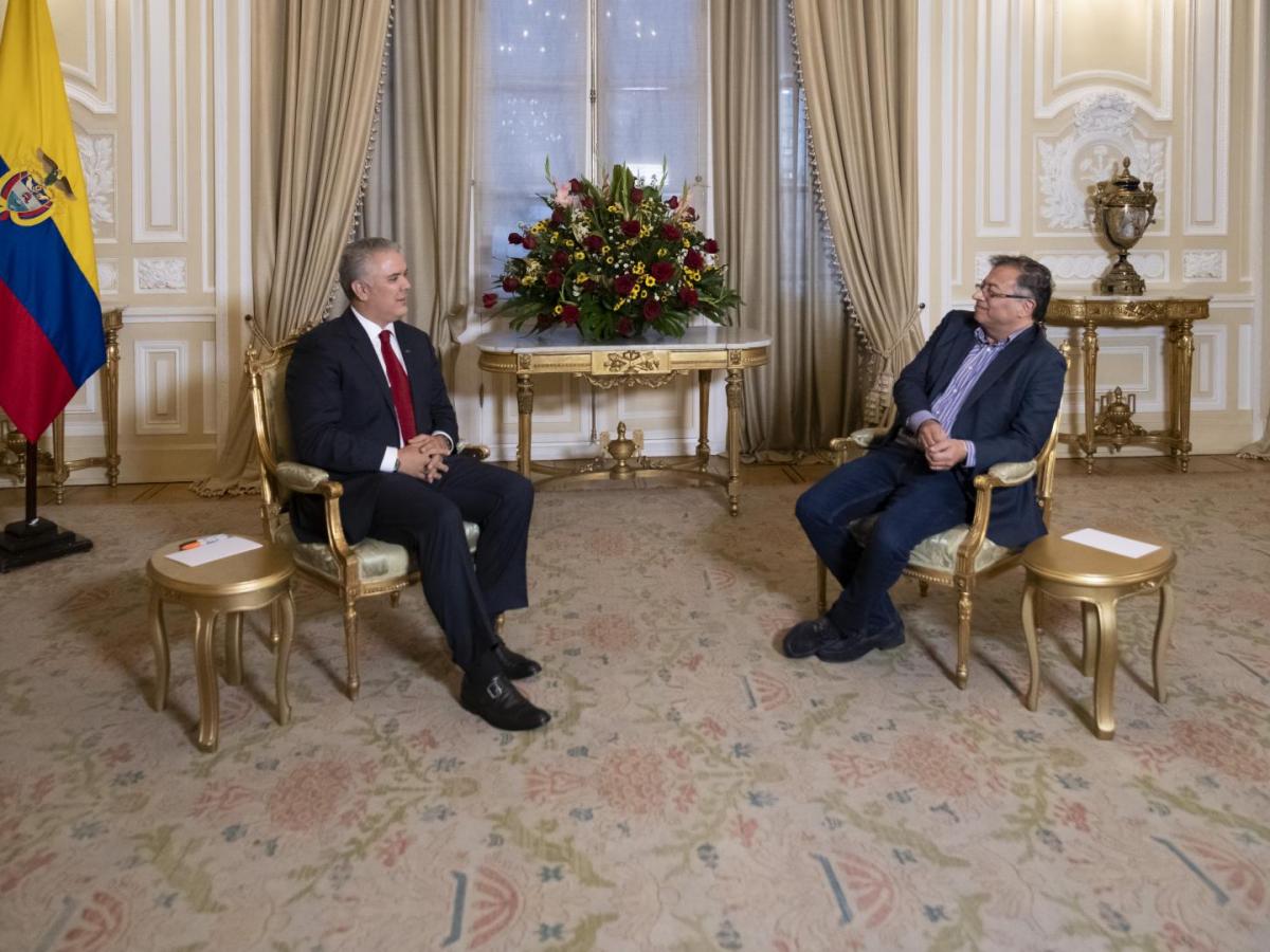 Reunión Duque y Petro: empalme del nuevo Gobierno