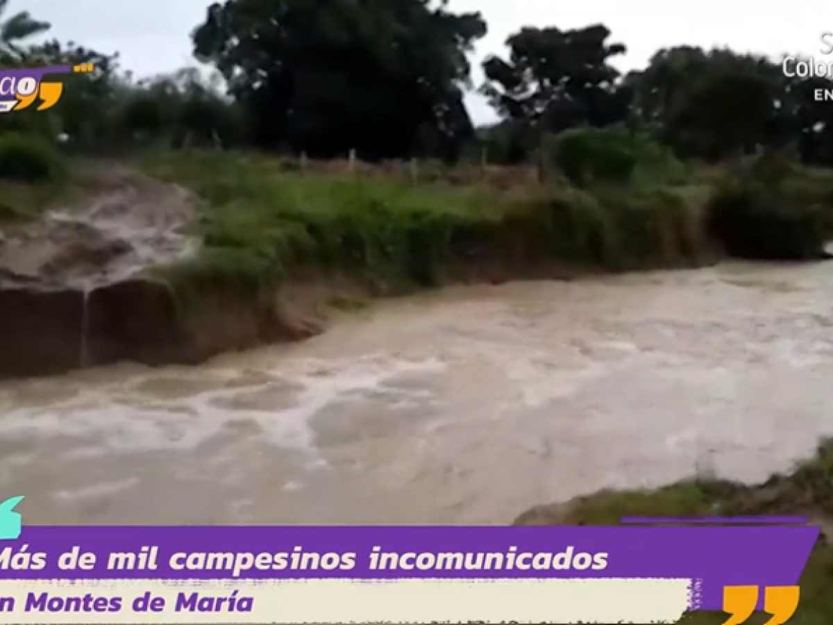  Campesinos afectados en los Montes de María por lluvias 