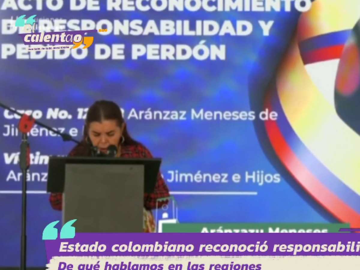 Acto de reconocimiento culpabilidad en el caso de desplazamiento forzado de Aránzaz Meneses e hijos