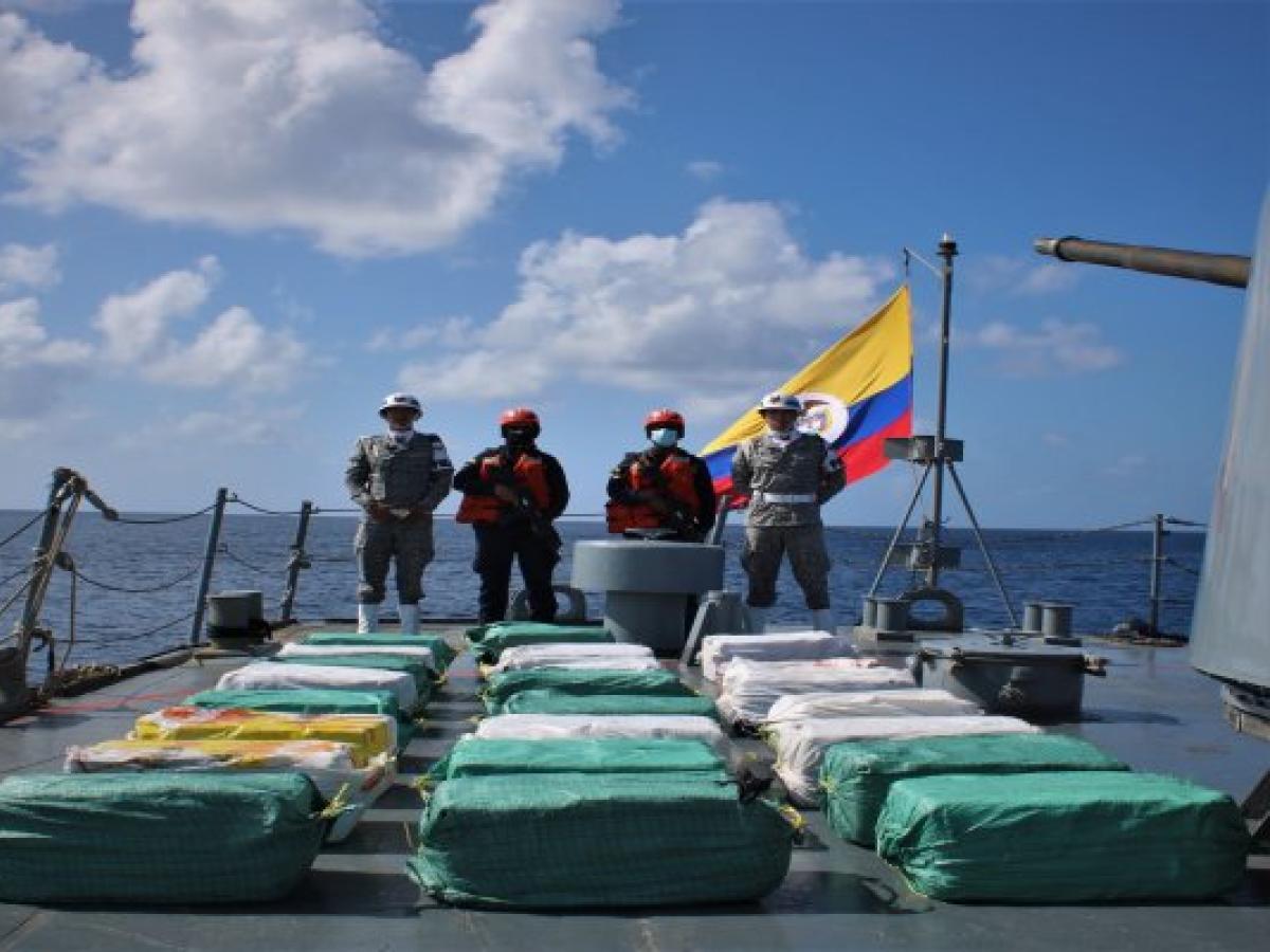 Armada Nacional incauta más de 100 toneladas de drogas en el Caribe colombiano