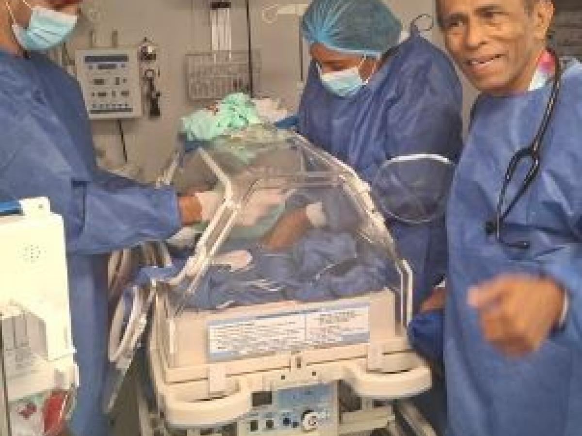 Nace bebé en buque hospital Benkos Biohó 