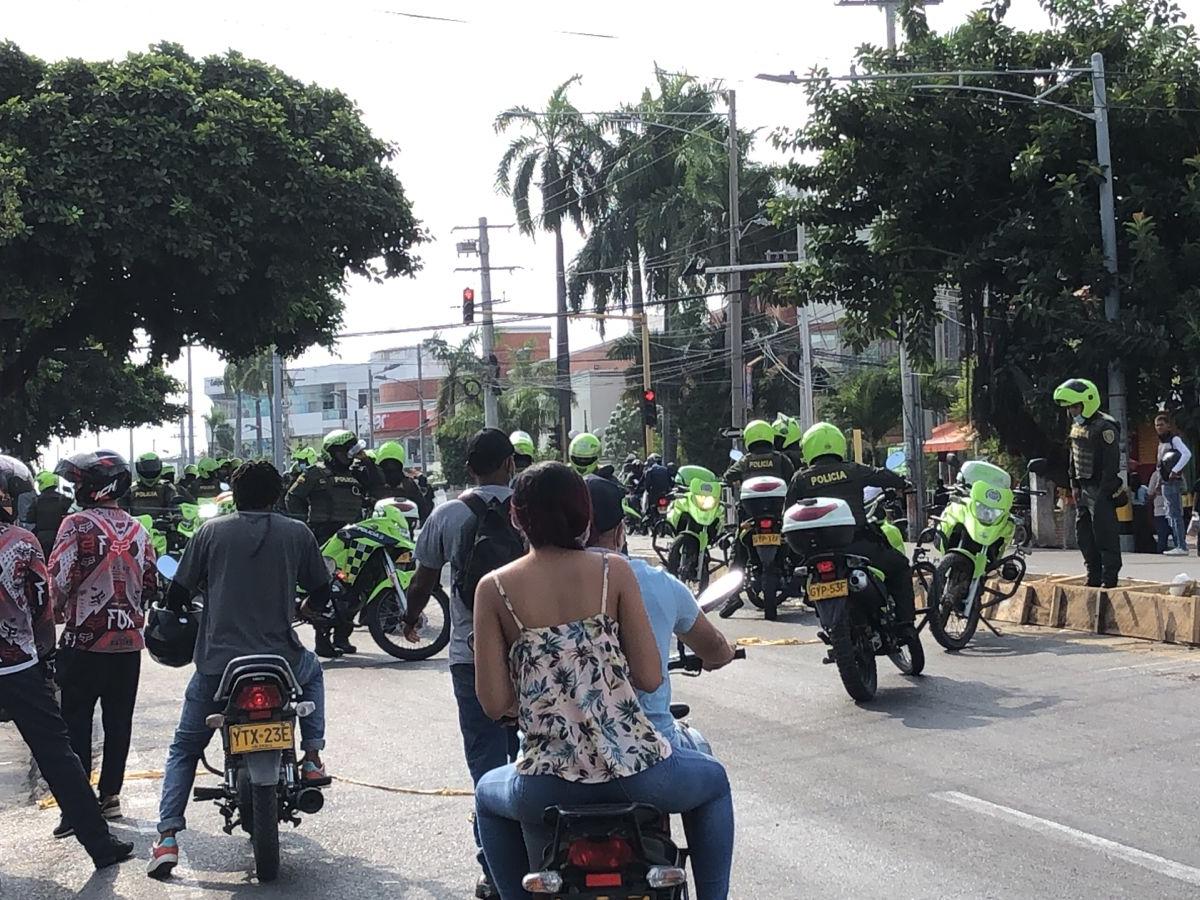 Mototaxistas en Cartagena