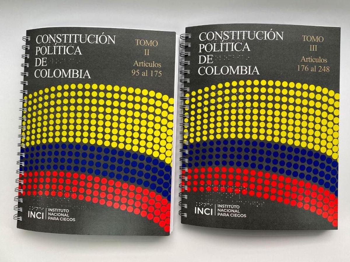 INCI presenta la Constitución en Braille: un paso hacia la inclusión e igualdad en Colombia