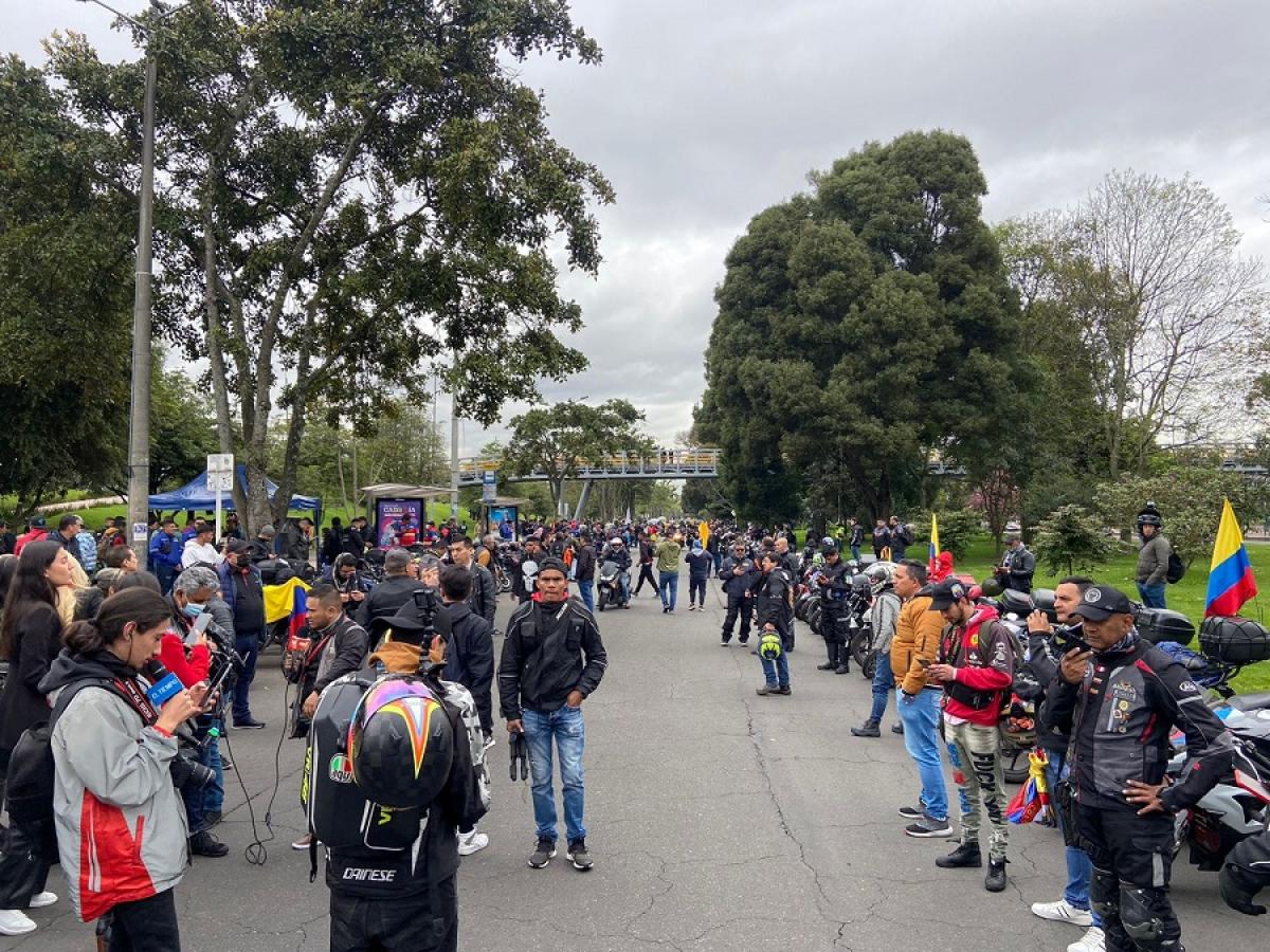 Protesta de motociclistas en Bogotá: reclamos y peticiones del gremio