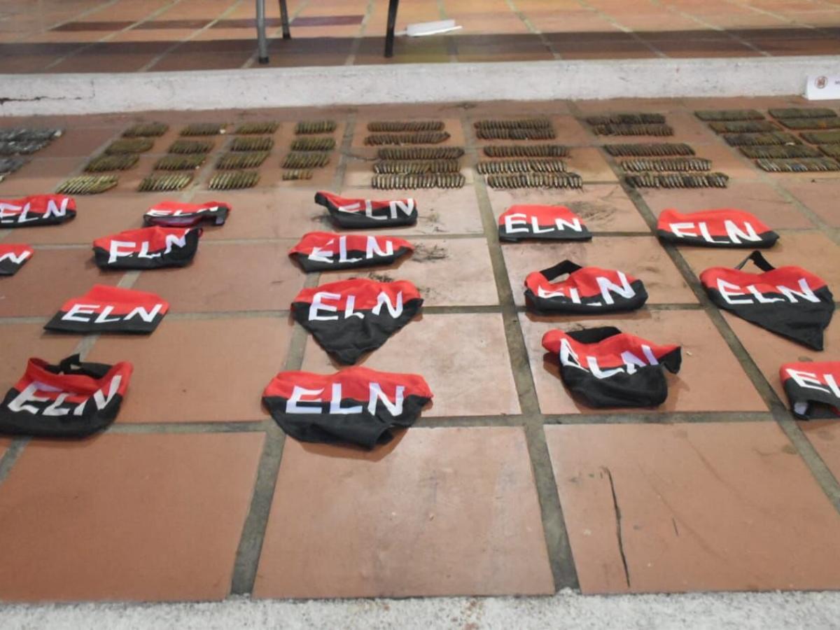 Incautaciones al Eln, durante operación 