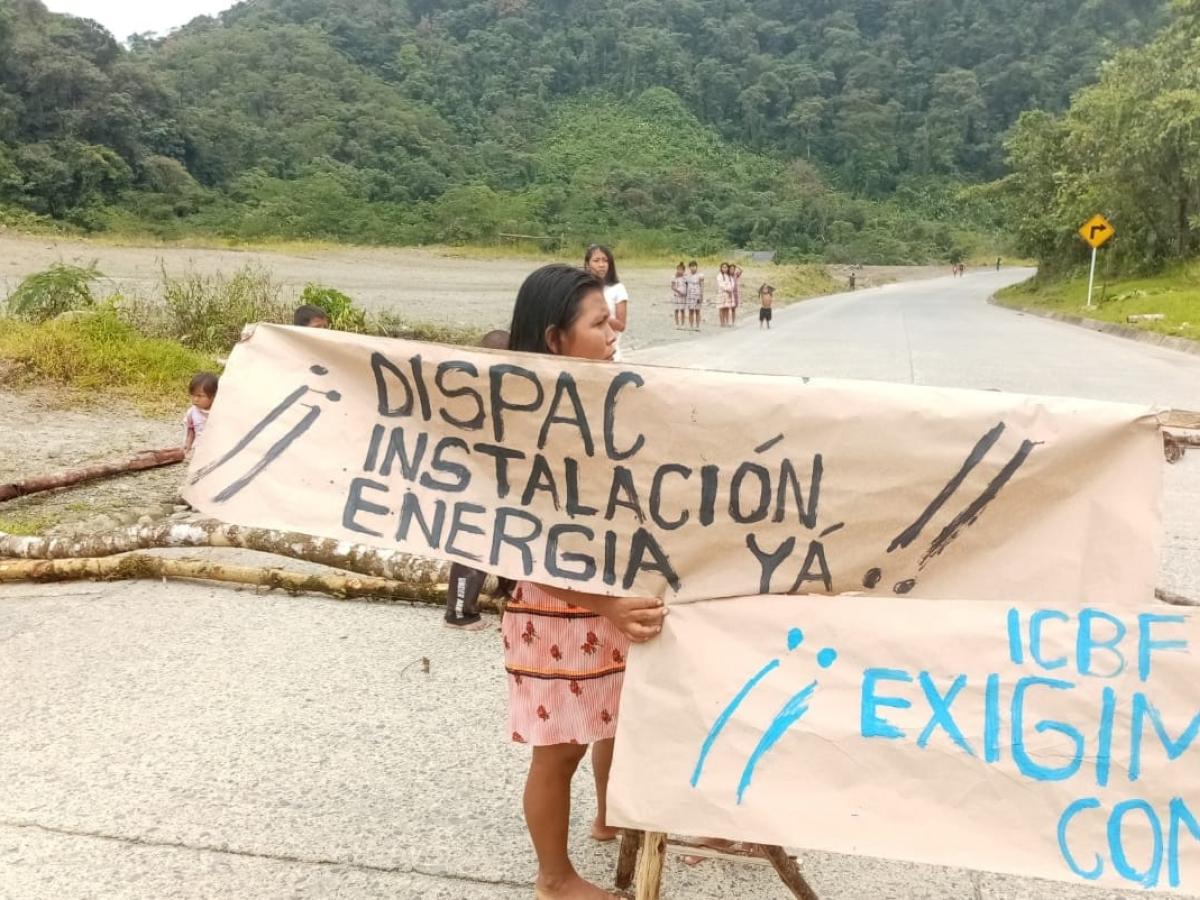 Protesta en vía Quibdó-Medellín: comunidades indígenas exigen servicio de energía