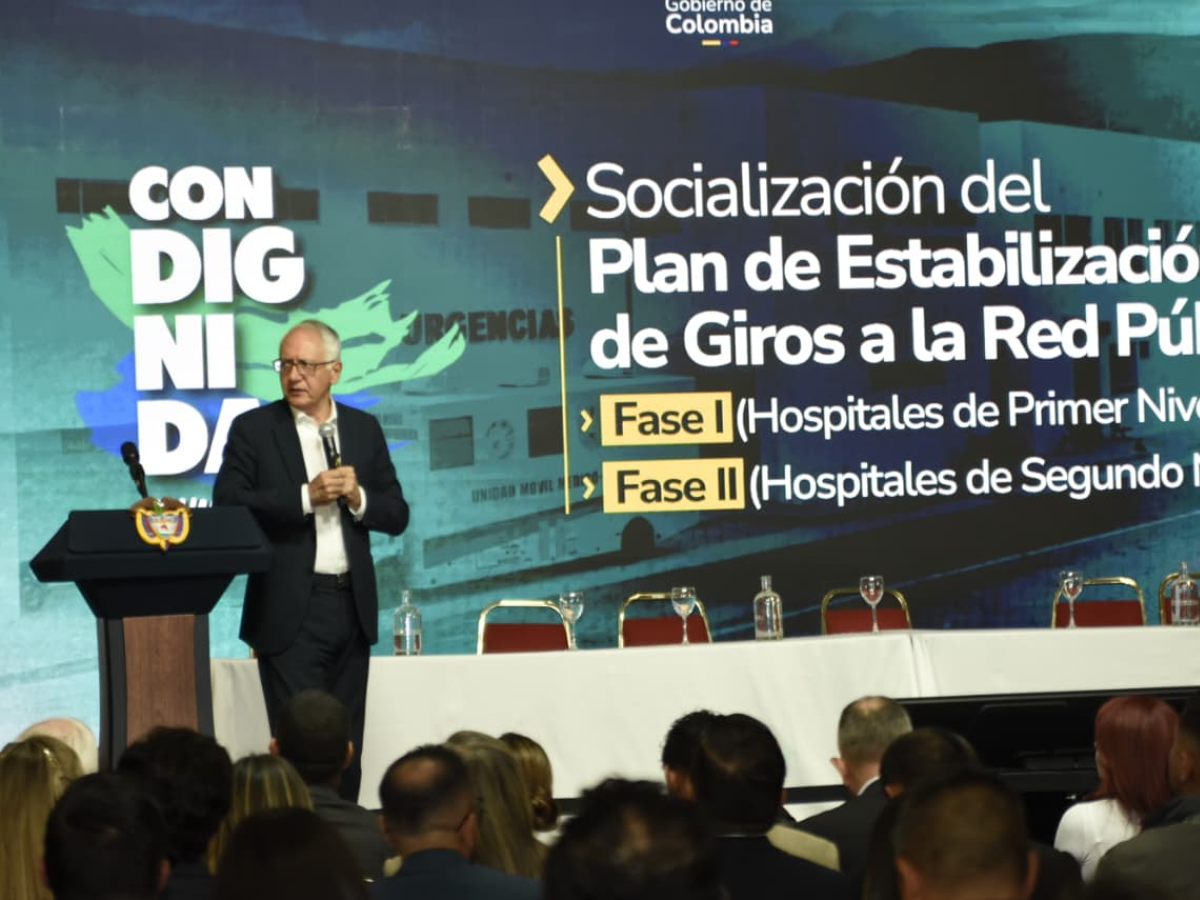 Gobierno nacional anuncia plan de giros a hospitales públicos 
