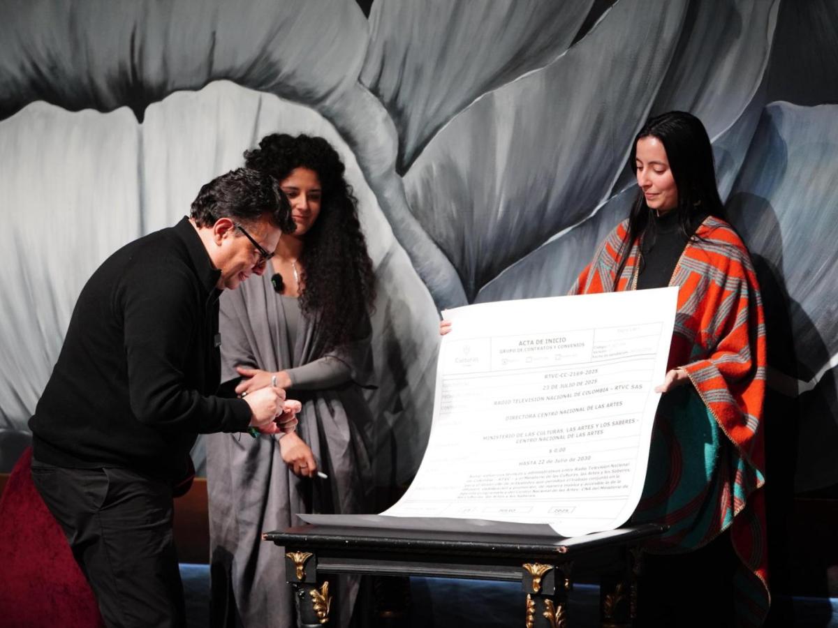 RTVC y Ministerio de las Culturas firman alianza para democratizar el acceso al arte en Colombia