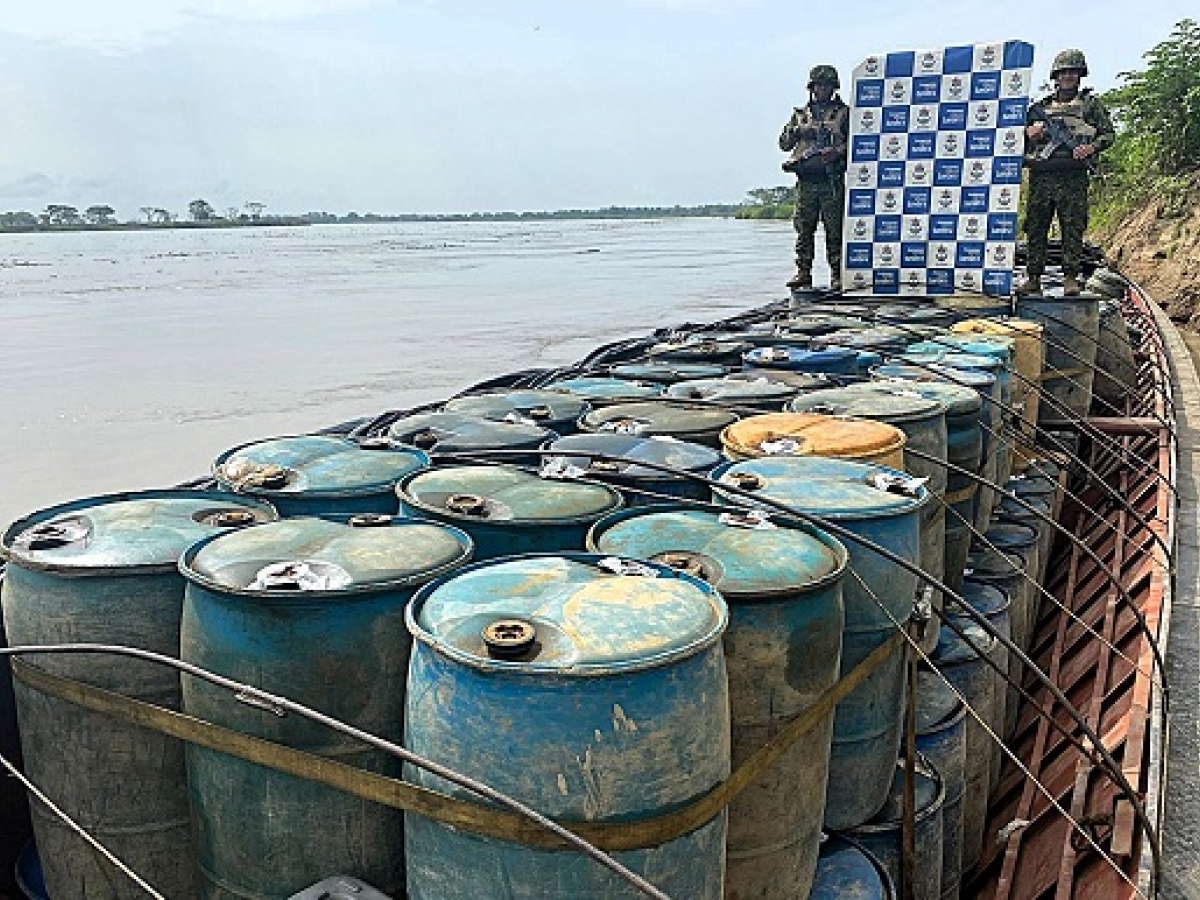 Récord de incautaciones de cocaína por la Armada Nacional en 2025