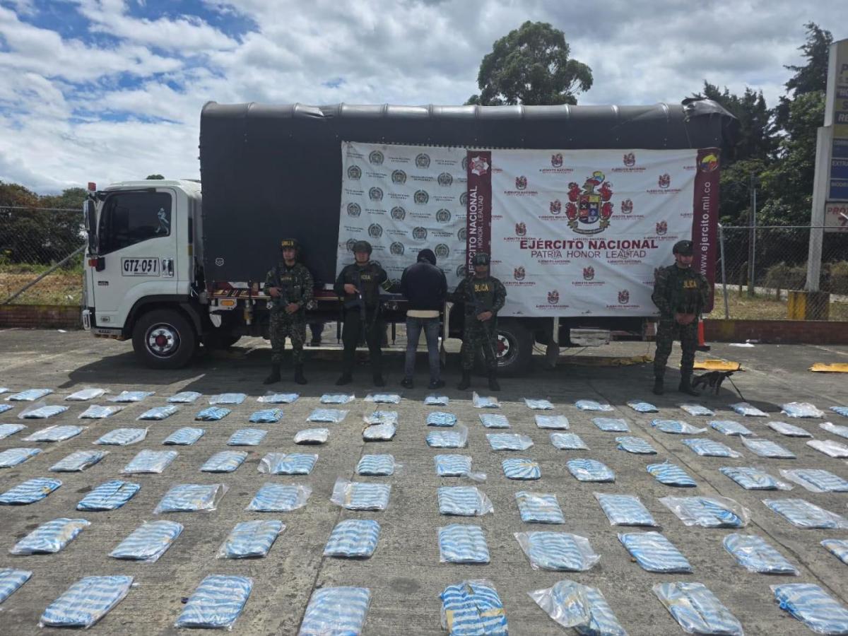 Ejército incauta más de 1 tonelada de marihuana en Cauca