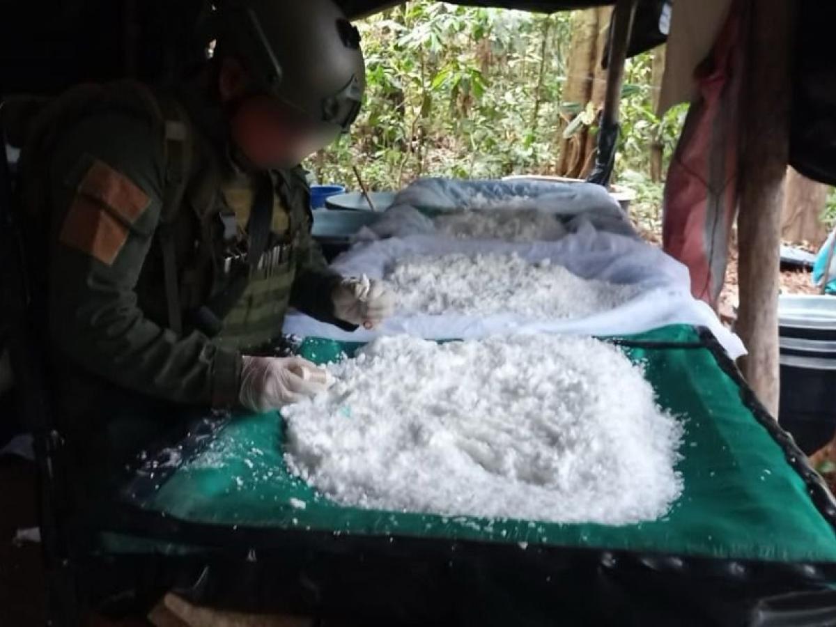 Laboratorio desmantelado en Nariño 