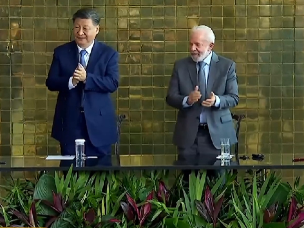 Presidente chino Xi Jinping y presidente brasileño Lula Da Silva