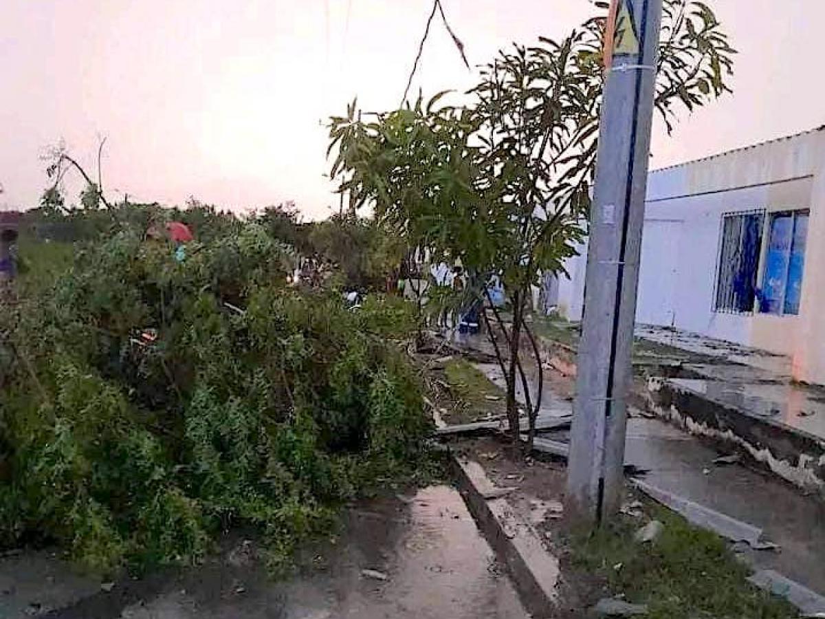 Vendaval en Manatí, Atlántico afectó 140 casas