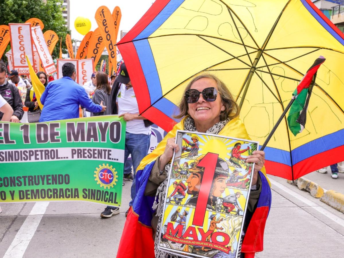 Marchas del día del trabajo. / Foto: Presidencia.