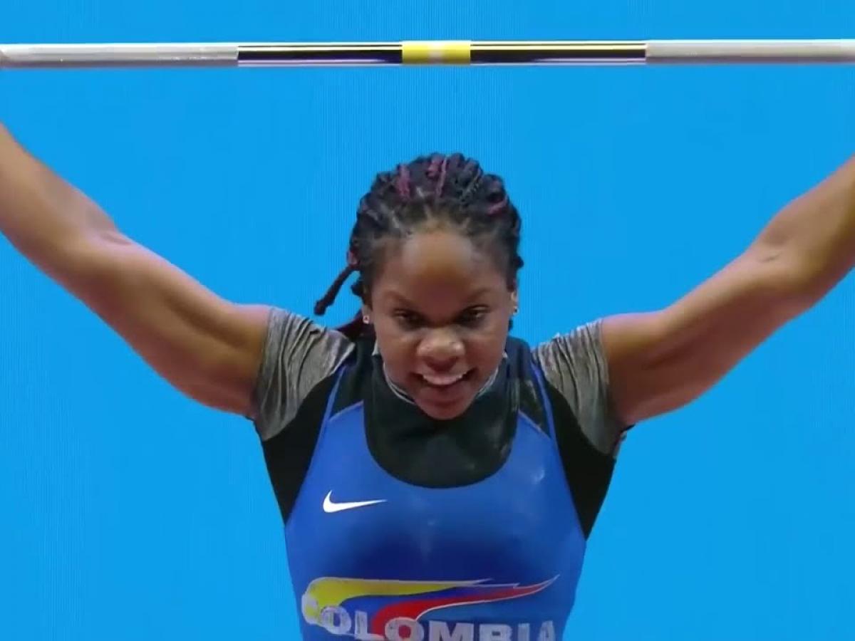 Mundial de Pesas | Una medalla de plata y dos de bronce para Nathalia Llamosa 