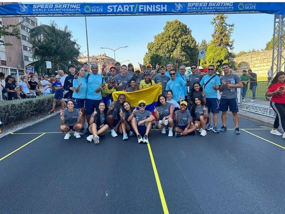Colombia logró el título mundial de patinaje de carreras por  13ª vez consecutiva