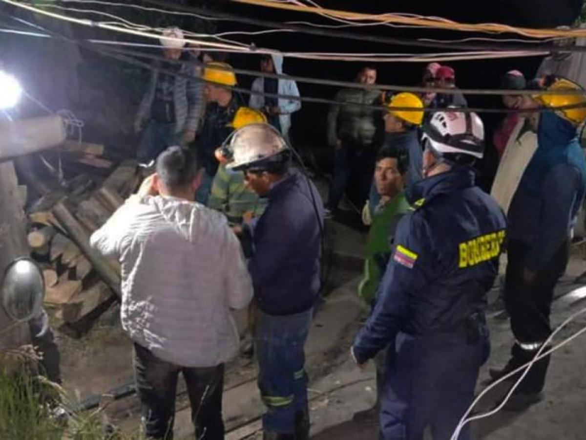Mina de Cucunubá: accidente, mineros atrapados y heridos hoy 