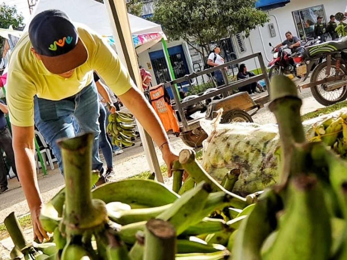 Mercado campesino en el Meta