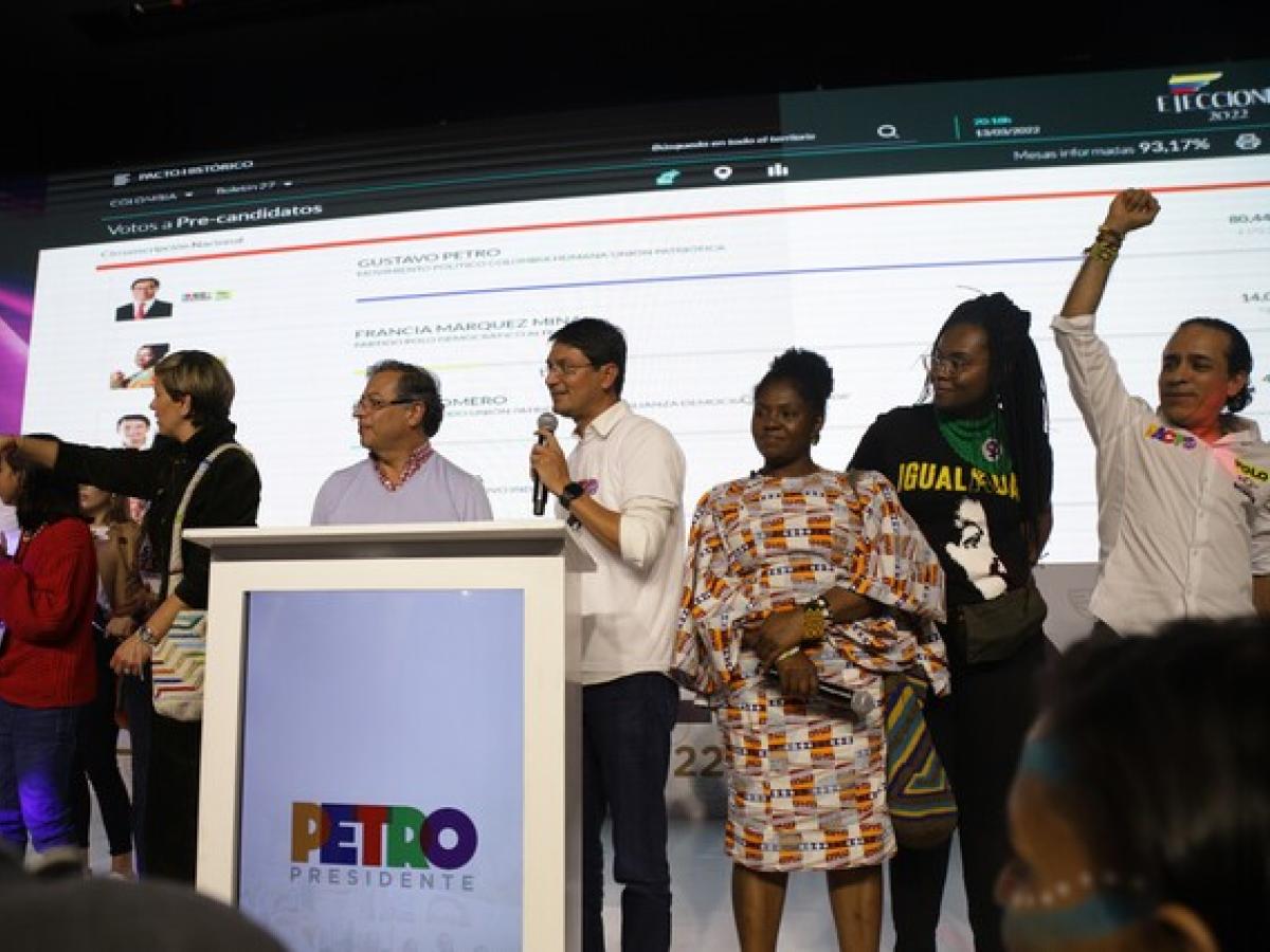 Integrantes del Pacto Histórico