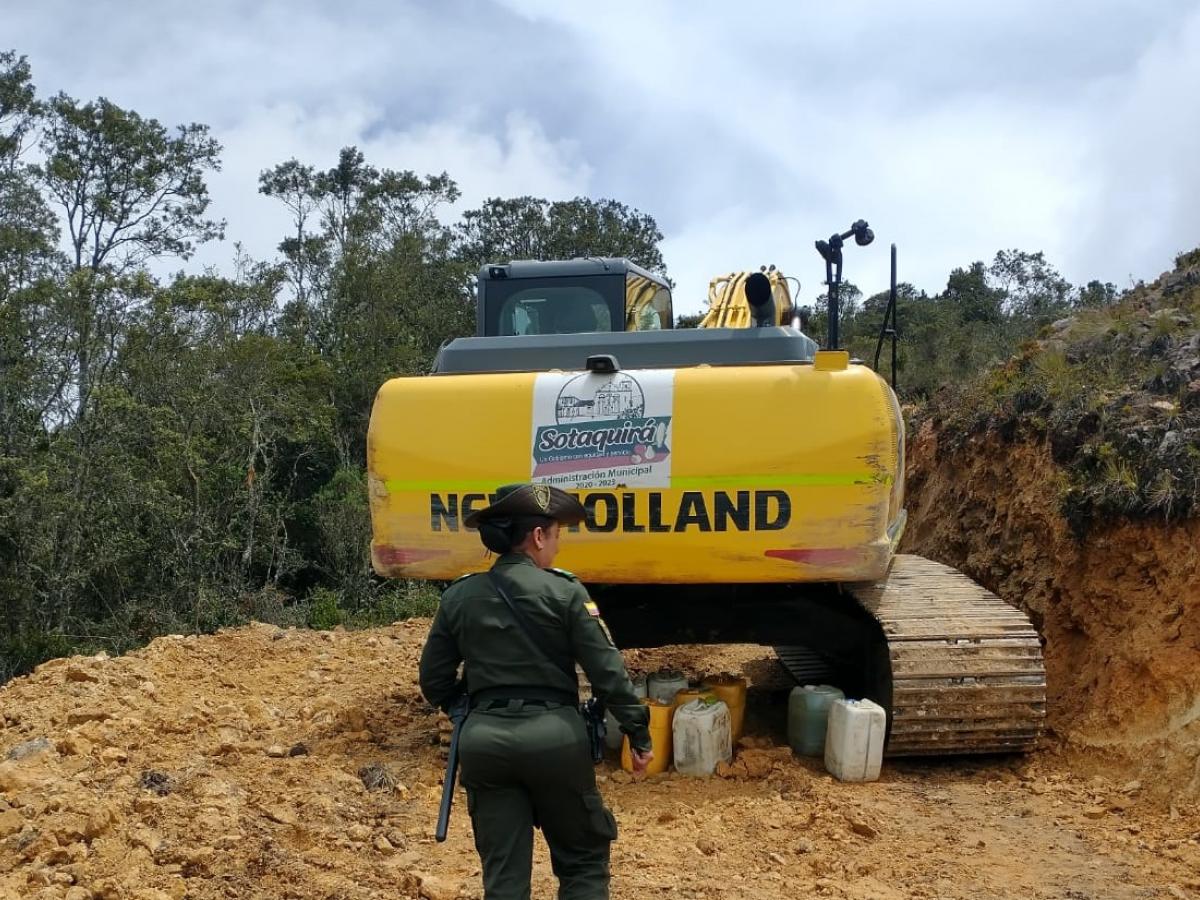 Destrucción de zona de páramo en Boyacá