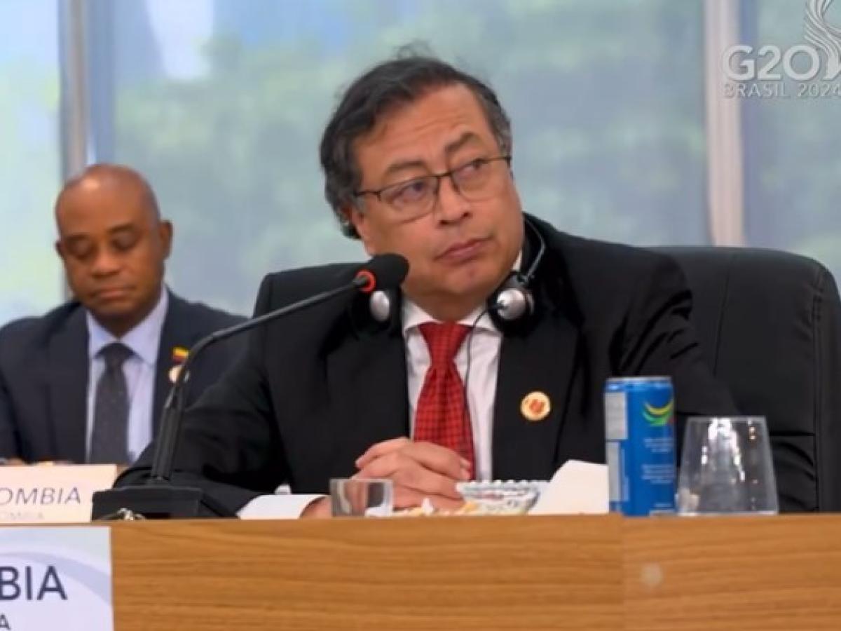 Presidente Gustavo Petro en cumbre del G20
