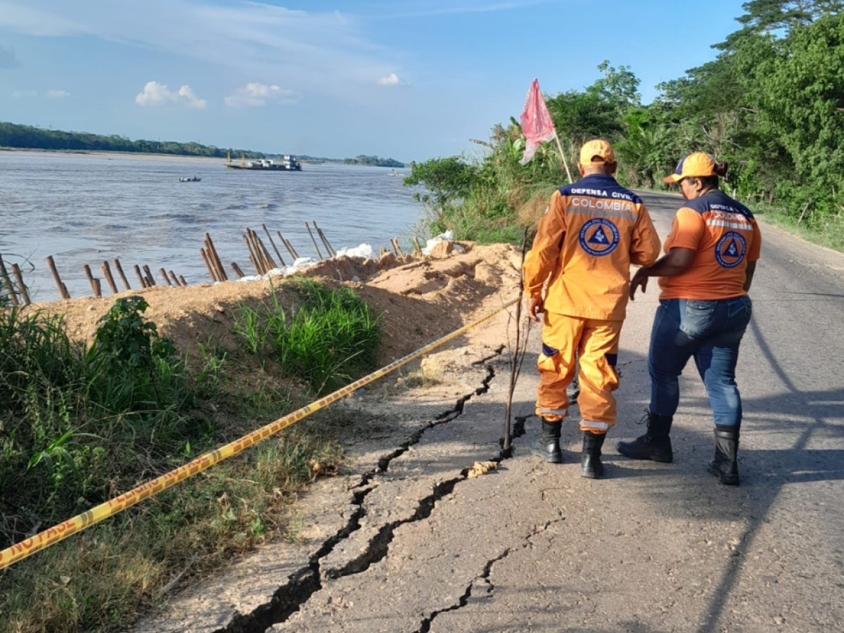 Puerto Wilches decreta calamidad pública por grietas en su muro de contención