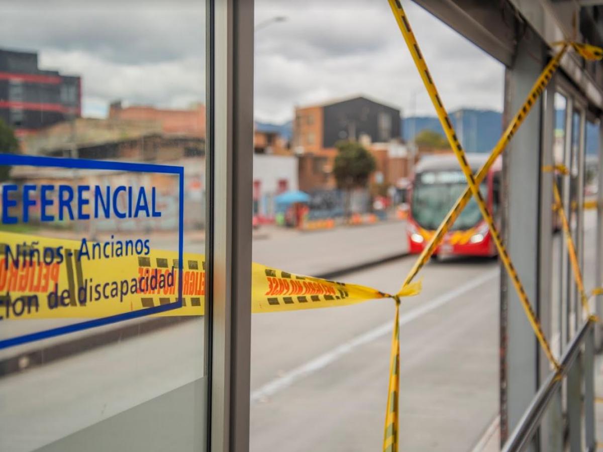 Por manifestaciones, el Portal de las Américas no está funcionando