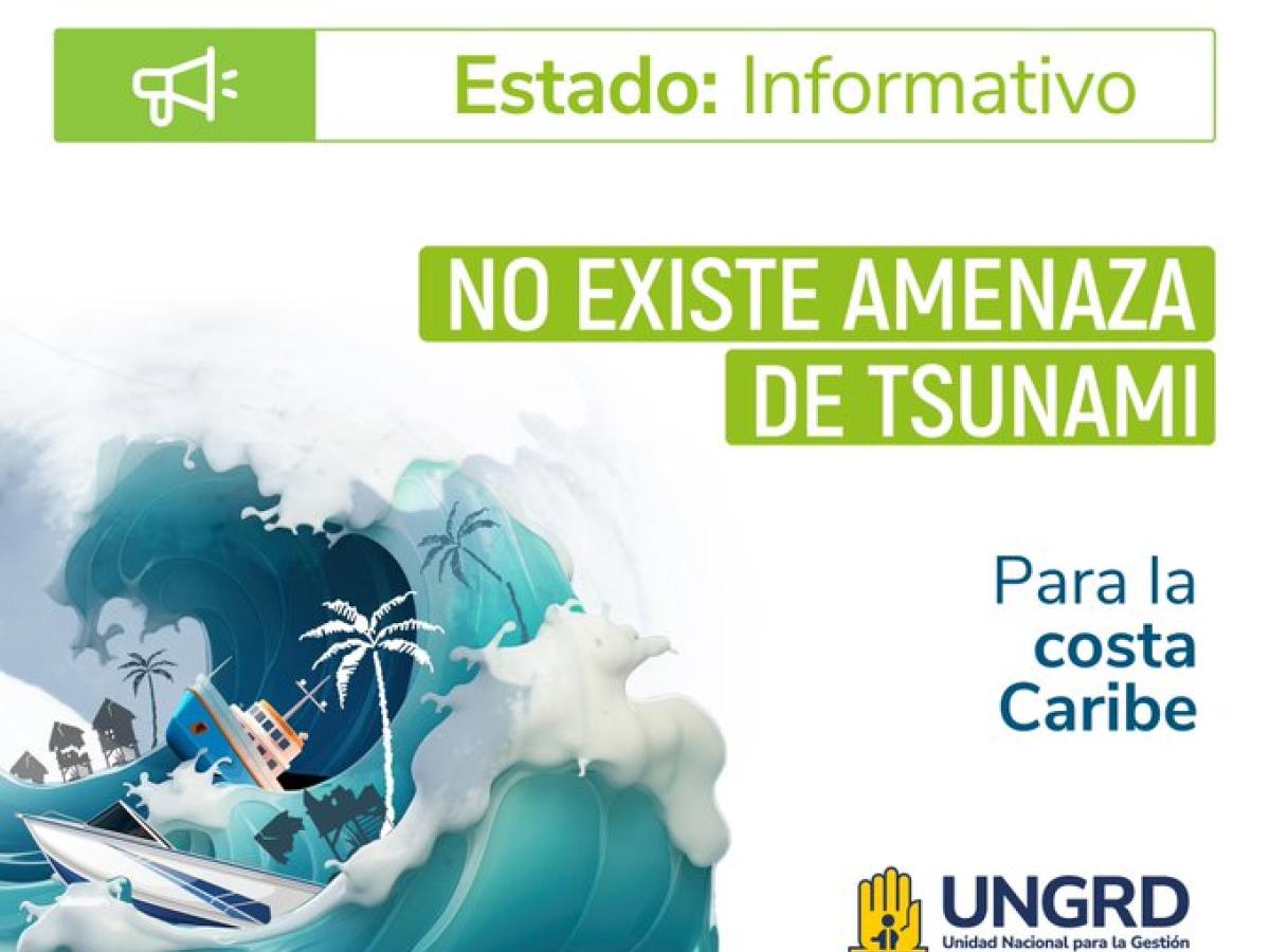 Alerta de tsunami para San Andrés
