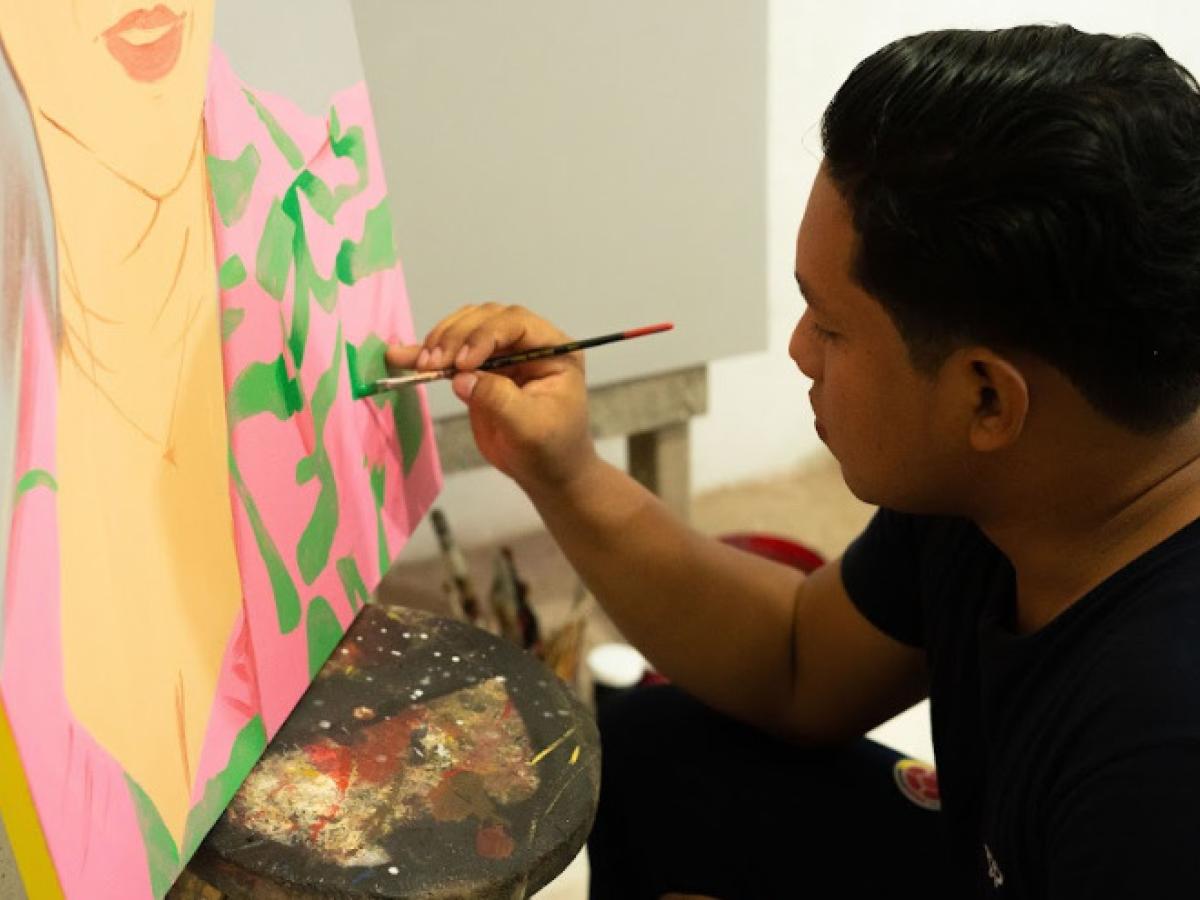 Melquin Merchan, pinceladas de paz en Macondo