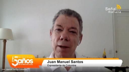 Juan Manuel Santos tras cinco años de firmarse el Acuerdo de Paz