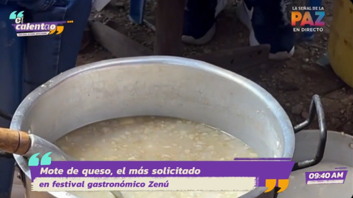 Sopa de mote de queso