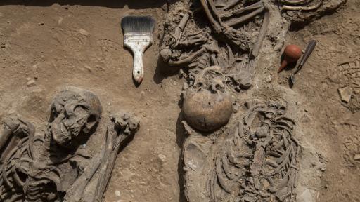 Cementerio colonial hallado en Perú 