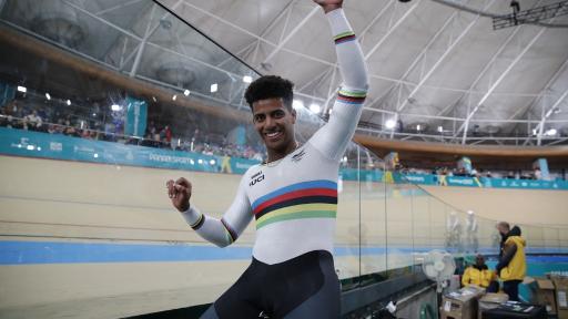 Cristian Ortega y Kevin Quintero se clasificaron a los cuartos de final del keirin masculino en París 2024