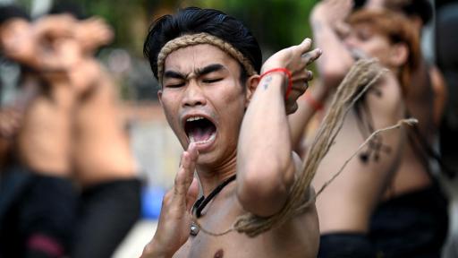 Arte marcial hecho por jóvenes camboyanos 