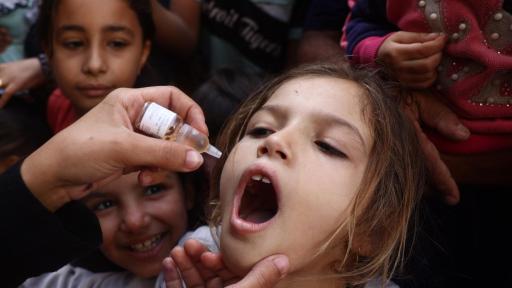 vacunación antipolio en Gaza