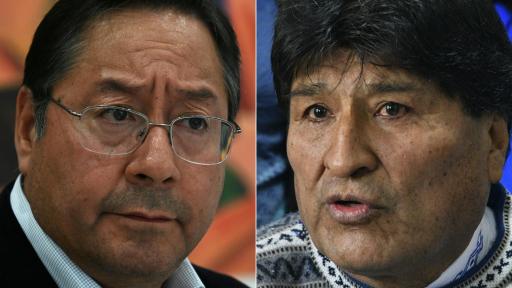 Presidente Luis Arce y expresidente Evo Morales de Bolivia 