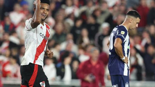 Miguel Borja salvó a River Plate con un gol ante Talleres