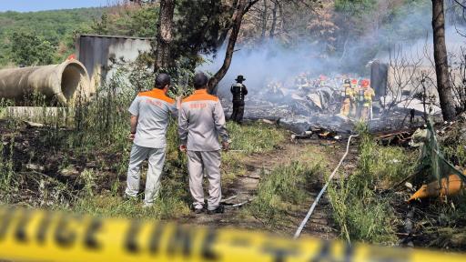 Corea del Sur: cuatro personas murieron en accidente aéreo