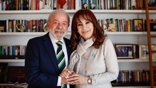 Visita de Lula a Cristina Fernández HOY