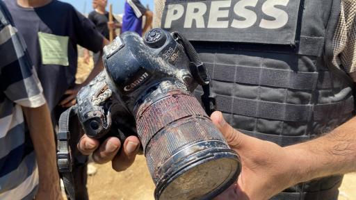 Cinco periodistas fallecidos en bombardero a hospital de Gaza