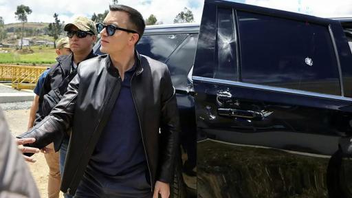 Daniel Noboa salió ileso de ataque con bala a su caravana