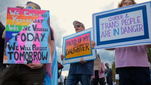 Manifestaciones en Londres en defensa de las personas trans