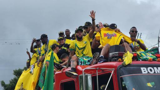 Celebración llegada del atlético Bucaramanga