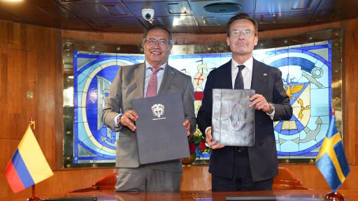 Presidente Petro firma acuerdo con Suecia
