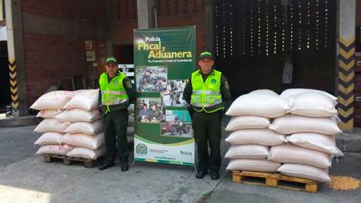 DIAN decomisó 146 toneladas de arroz de contrabando avaluadas en más de $700 millones
