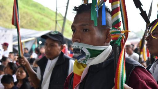 Indígena awá en Nariño