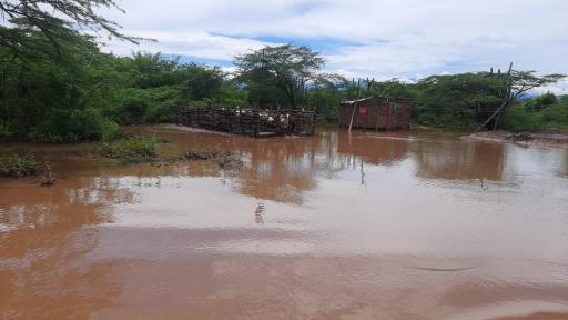 Cerca de 500 personas damnificadas dejan las fuertes lluvias en el sur de La Guajira